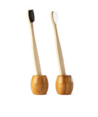 Zahnbürsten Set mit Halter Bambus - Casa Refill GmbH