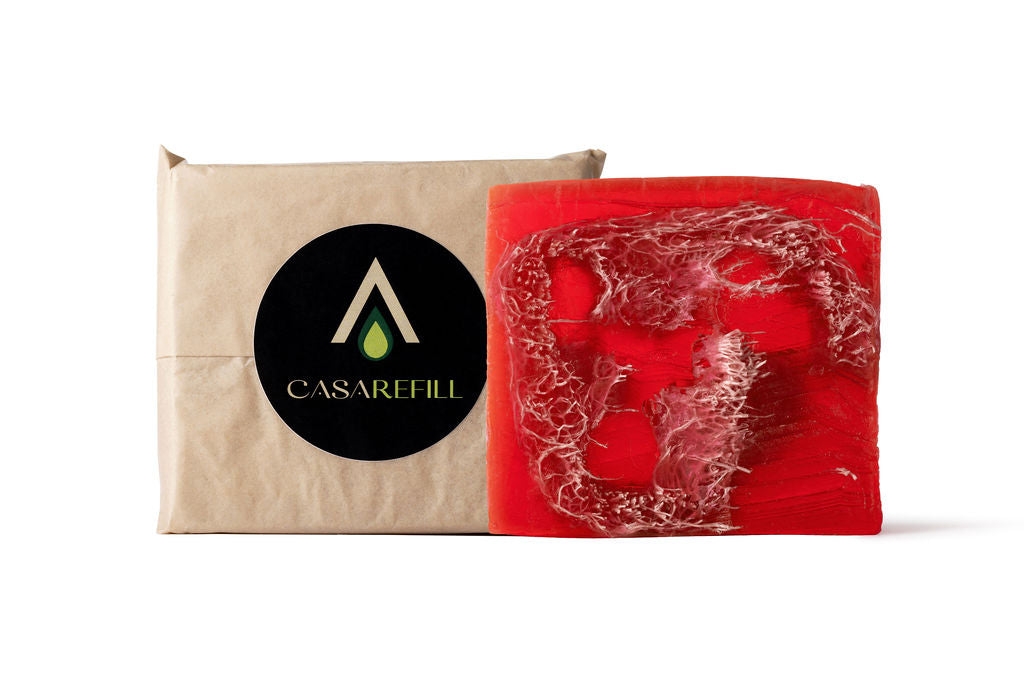 Luffa-Duschseife Rote Beeren