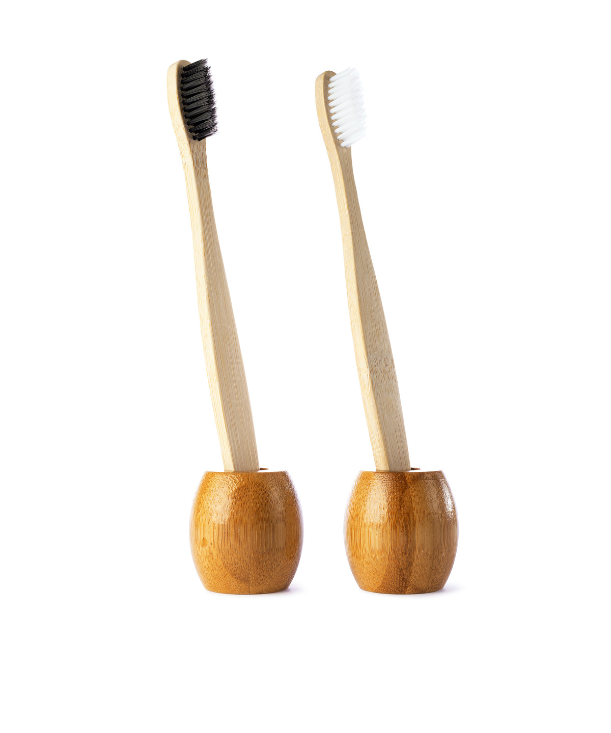 Toothbrush Set with Holder Bamboo